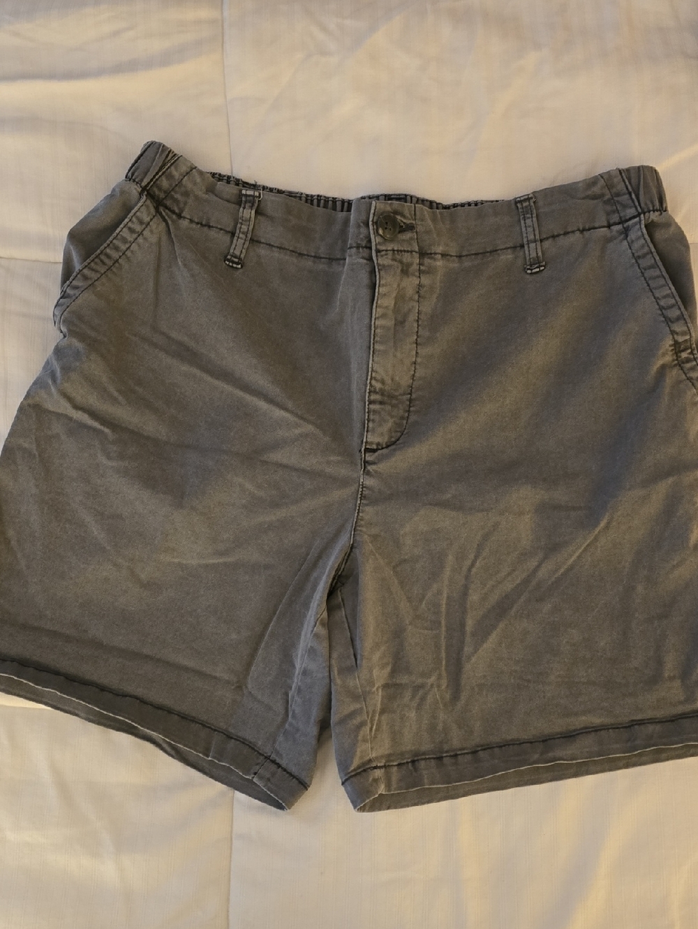 Old Navy High Waisted Gray Chino Shorts